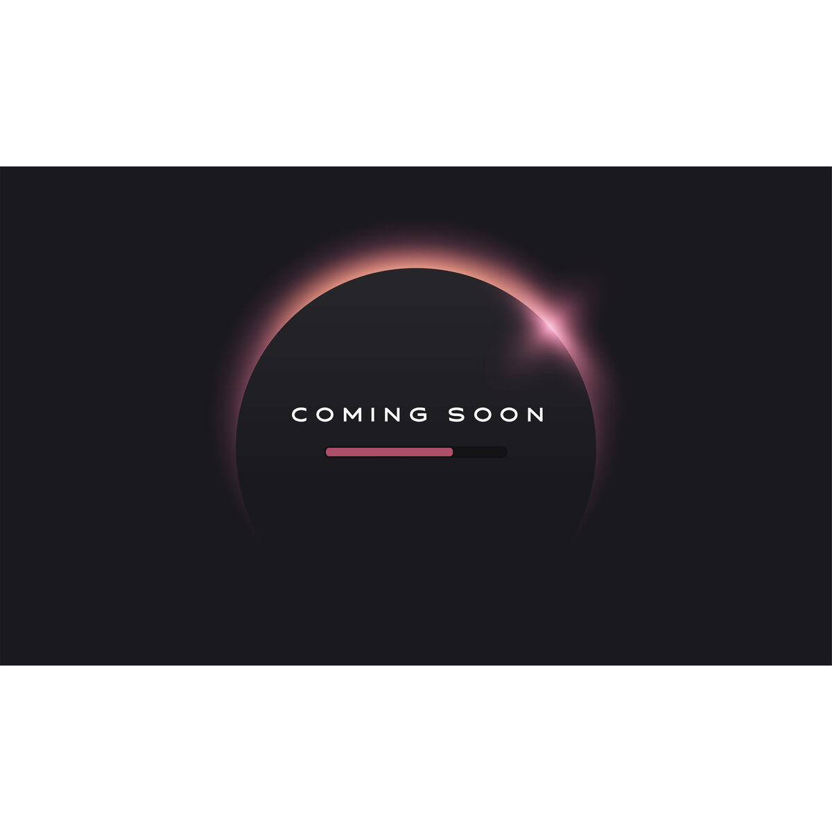 Coming soon text on abstract sunrise dark background with motion effect S5704518_1